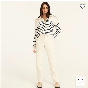 J Crew Slouchy Boyfriend Jean in Ecru